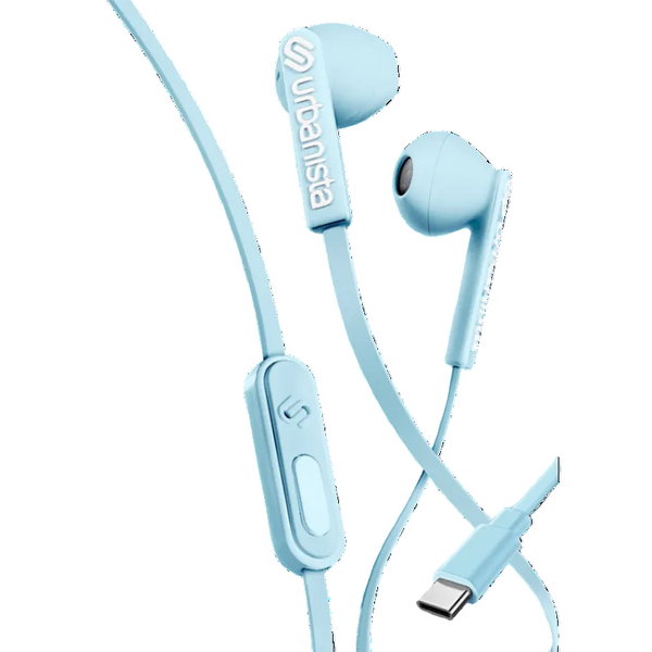 Urbanista San Francisco Usb C Earphones Skylight Blue Wired Earphones