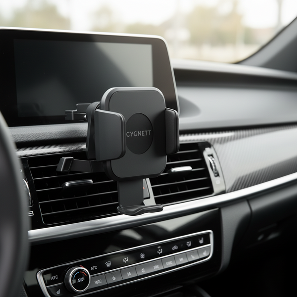 Cygnett Wireless 10W Vent Qi Car Charger Mount Includes And Cable Chargers & Cradles