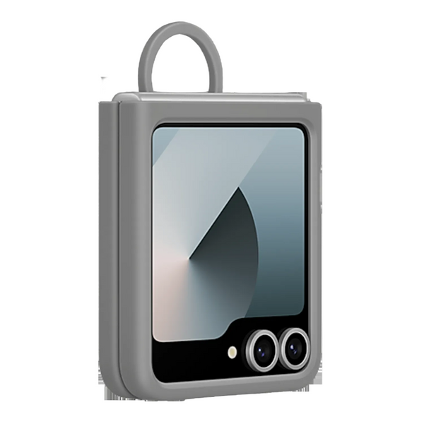Samsung Silicone Case With Ring For Galaxy Z Flip6 Grey Cases Covers & Skins