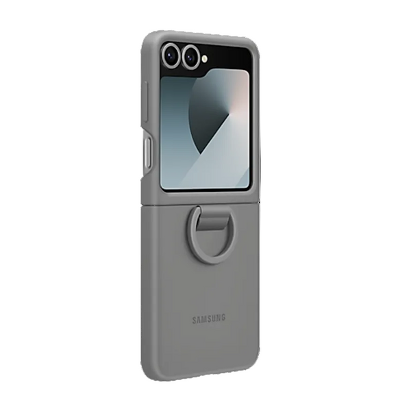 Samsung Silicone Case With Ring For Galaxy Z Flip6 Grey Cases Covers & Skins