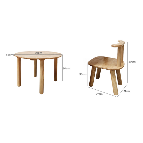 A Round Table And 4 Chairs Dining Tables