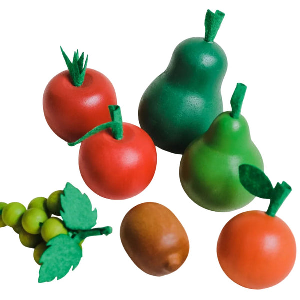 The Farm Fresh Fruit Bag Set Of 8 Pretend Food