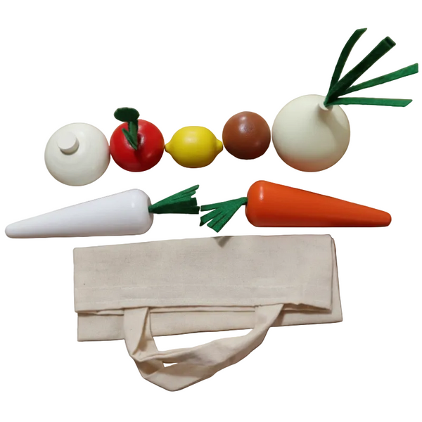 The Veggielicious Bag Set Of 8 Pretend Food