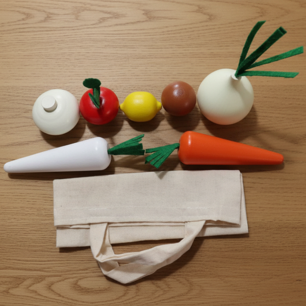 The Veggielicious Bag Set Of 8 Pretend Food