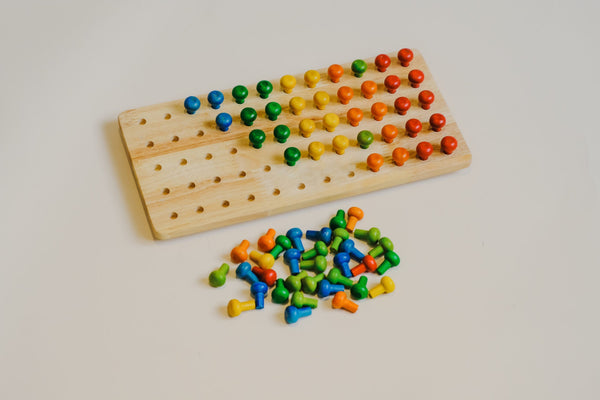 Peg Tray Insert Educational Toys