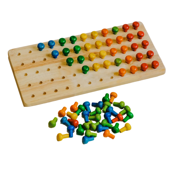 Peg Tray Insert Educational Toys