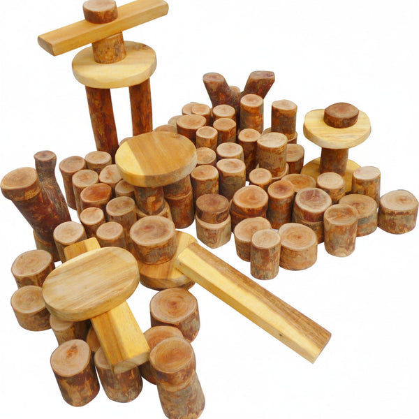 Tree Blocks 106 Pcs Wooden Toys
