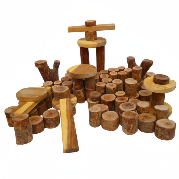 Tree Blocks 106 Pcs Wooden Toys