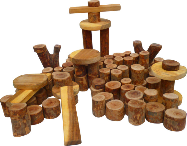 Tree Blocks 106 Pcs Wooden Toys