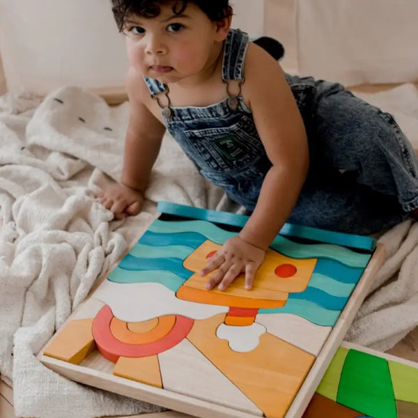Ocean Scene Puzzle And Play Set Puzzles