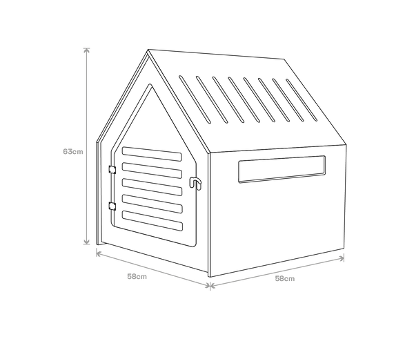 Modern Pet House Dog Crate With Acrylic Door White Small Animal Supplies