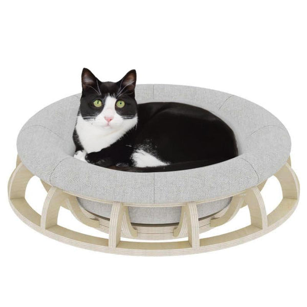 Petsby Timber Gyro Cat Nest Bed Pet Beds