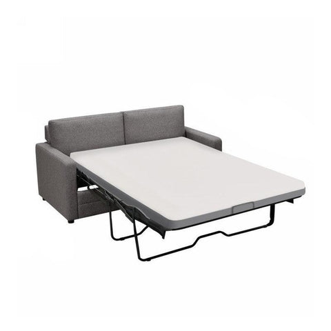 Topleo Furniture Ray 2 Seater Sofa Bed With Separate Foam Mattress Dark Grey Sofa Beds