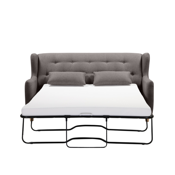 Sofa Beds Topleo Furniture Marquis 2 Seater Sofa Bed With Separate Foam Mattress Dark Grey