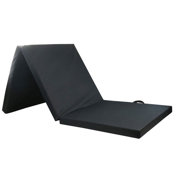 Folding Exercise Floor Mat Dance Yoga Gymnastics Training Home Judo Pilates Gym Black Mats & Non Slip Towels