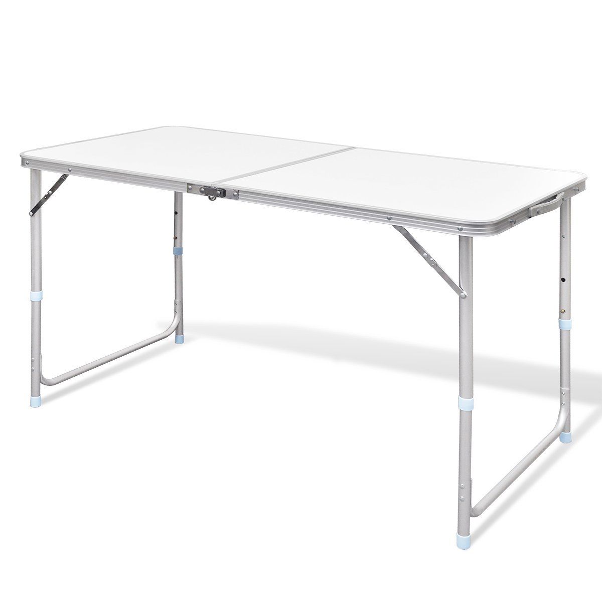 Bargene Aluminium Folding Portable Garden Camping Picnic Bbq Table Height 120 X 60 Cm White Patio & Garden Tables