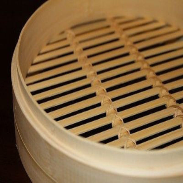 Bargene 7 Inch Bamboo Steamer Set 2 Baskets With 1 Lid Steamers