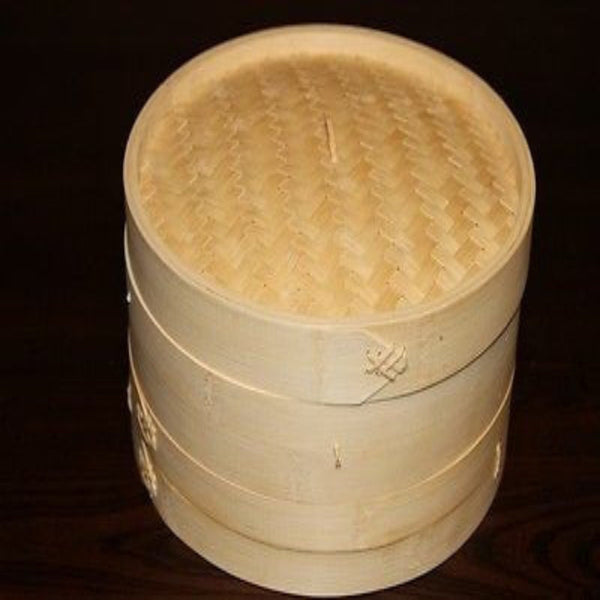 9 Inch Bamboo Steamer Set 2 Baskets With 1 Lid Steamers
