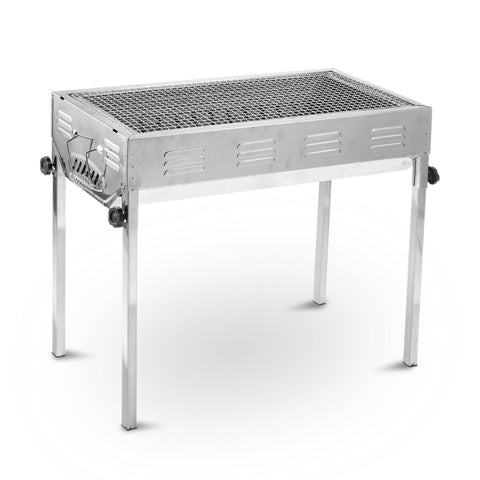 Stainless Steel Portable Outdoor Bbq Barbecue Grill Set Charcoal Kebab Picnic Camping Sets Large Barbecues Grills & Smokers