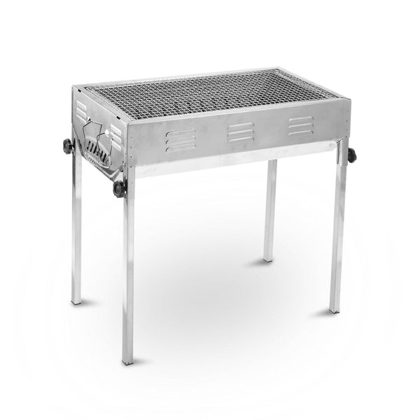 Stainless Steel Portable Outdoor Bbq Barbecue Grill Set Charcoal Kebab Picnic Camping Sets Medium Barbecues Grills & Smokers