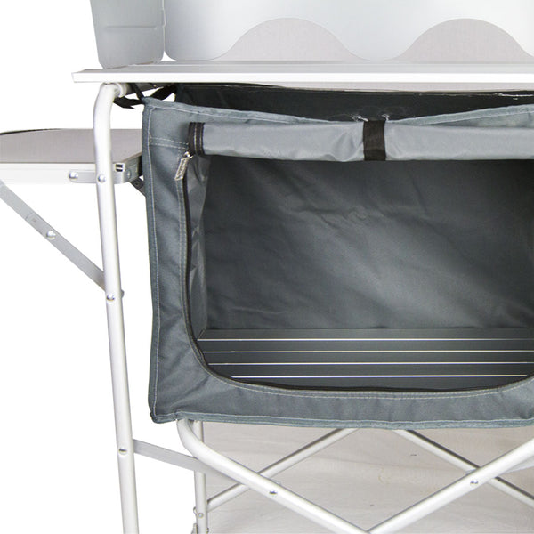 Single Pantry Storage Camping Kitchen Shelf Cupboard Windshield Cook Table Other Camping Cooking Supplies