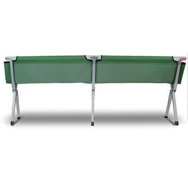 Bargene Camping Bed Folding Stretcher Light Weight W/ Carry Bag Portable Green Sleeping Mats