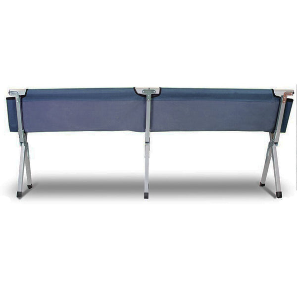 Bargene Camping Bed Folding Stretcher Light Weight W/ Carry Bag Portable Navy Sleeping Mats