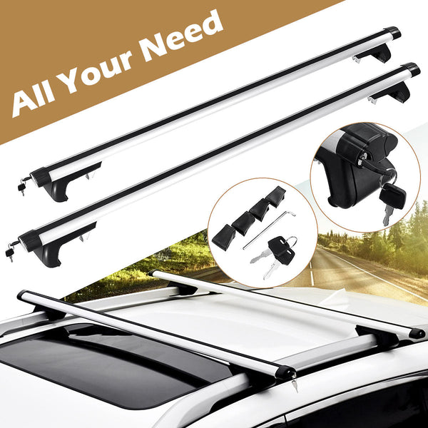 Bh 135Cm Universal Adjustable Aluminum Alloy Car Roof Rack Cross Bars Carrier Lock Roof Racks