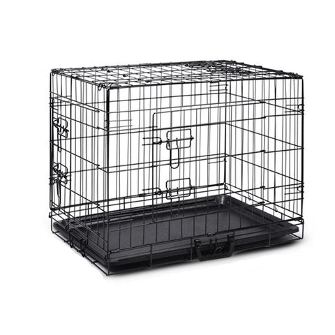 Bargene 42" Pet Dog Cage Collapsible Metal Crate Kennel Dog Cages