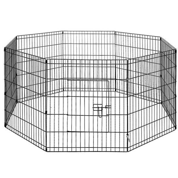 24" 8 Panel Pet Dog Playpen Puppy Exercise Cage Enclosure Fence Pen Fences & Pens