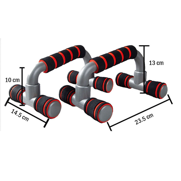 Push Up Bar Handle Push Up Stand Grip For Home Fitness Exercise Workout Red Push Up Stands