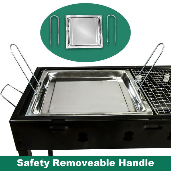 Large Portable Charcoal Outdoor Bbq Barbecue Grill Set Barbecues Grills & Smokers