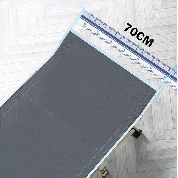 Bargene Camping Portable Stretcher Single Foldable Folding Bed Recliner Mat Grey Camping Furniture