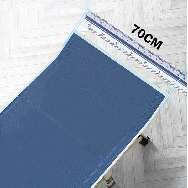 Camping Furniture Bargene Camping Portable Stretcher Single Foldable Folding Bed Recliner Mat Navy