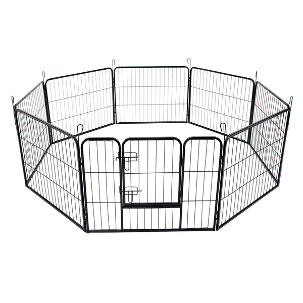 Extra Heavy Duty 8 Panel Pet Playpen Dog Cage Puppy Exercise Crate Enclosure Rabbit Fence Dog Cages