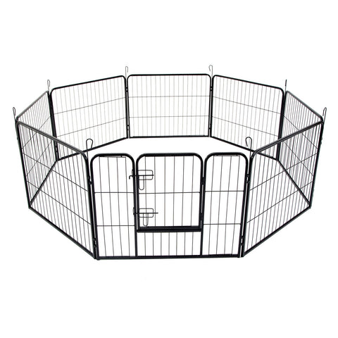 Extra Heavy Duty 8 Panel Pet Playpen Dog Cage Puppy Exercise Crate Enclosure Rabbit Fence Dog Cages