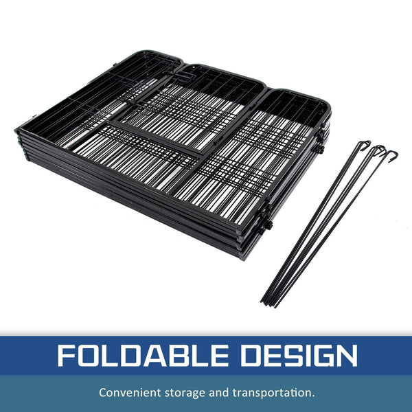 Extra Heavy Duty 8 Panel Pet Playpen Dog Cage Puppy Exercise Crate Enclosure Rabbit Fence Dog Cages