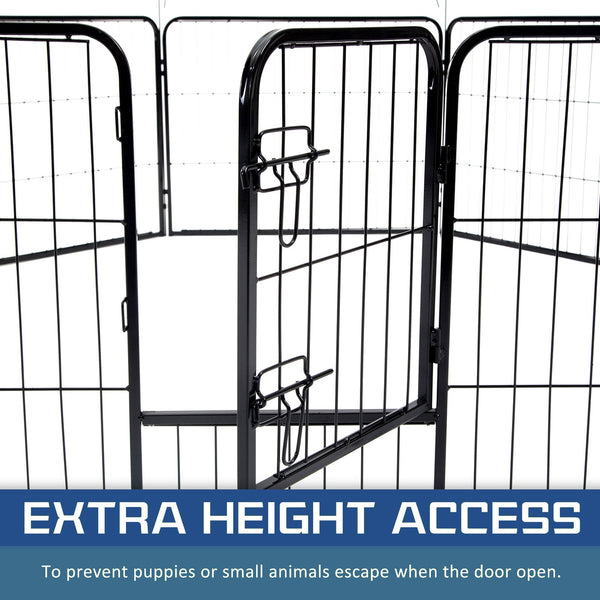 Extra Heavy Duty 8 Panel Pet Playpen Dog Cage Puppy Exercise Crate Enclosure Rabbit Fence Dog Cages