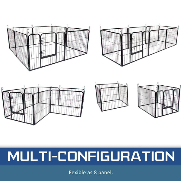 Extra Heavy Duty 8 Panel Pet Playpen Dog Cage Puppy Exercise Crate Enclosure Rabbit Fence Dog Cages