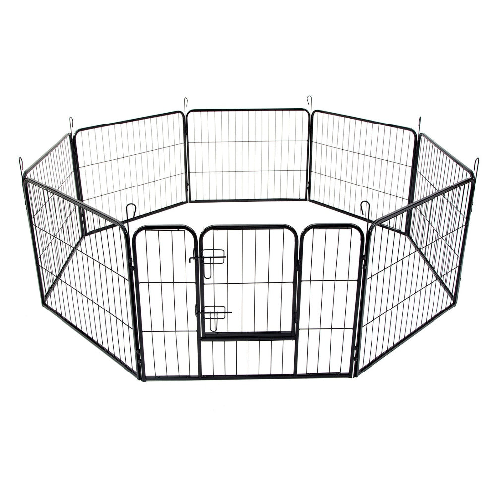 Bargene 40" Best 8 Panel Pet Playpen Dog Cage Puppy Exercise Crate Enclosure Rabbit Fence Fences & Pens