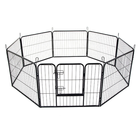 Bargene 40" Best 8 Panel Pet Playpen Dog Cage Puppy Exercise Crate Enclosure Rabbit Fence Fences & Pens