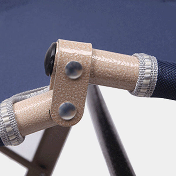 Reclining Sun Beach Deck Lounge Chair Outdoor Folding Camping Fishing Arm Rest Navy Beach Chairs