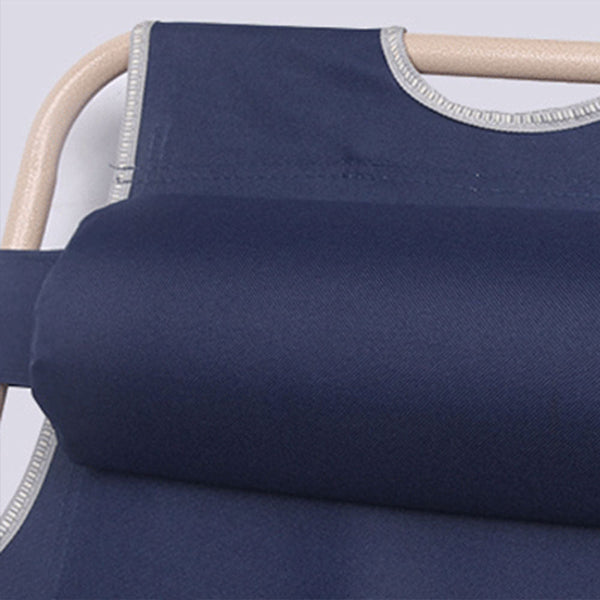 Reclining Sun Beach Deck Lounge Chair Outdoor Folding Camping Fishing Arm Rest Navy Beach Chairs
