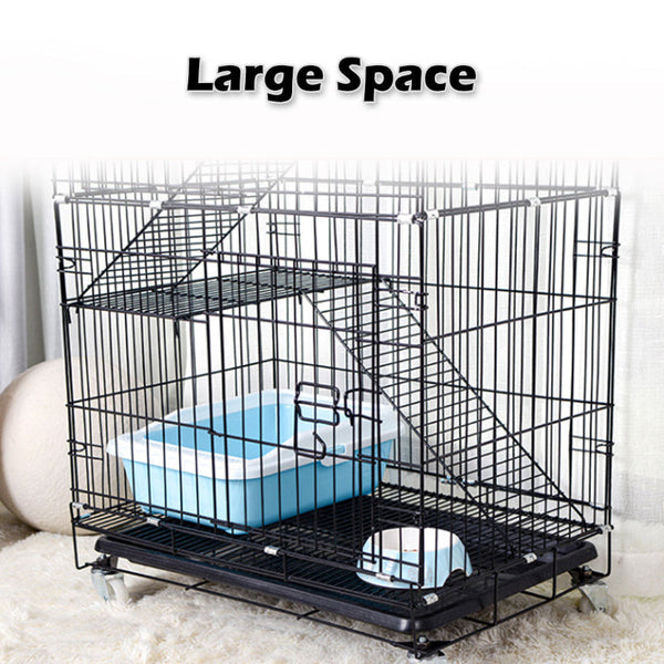 Bh 3 Level Rabbit Bird Cage Ferret Parrot Aviary Cat Rat Budgie Hamster Pet Cages Castor Xl Bird Cages