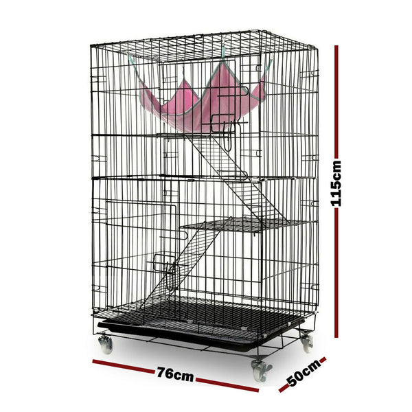 Bh 3 Level Rabbit Bird Cage Ferret Parrot Aviary Cat Rat Budgie Hamster Pet Cages Castor Xl Bird Cages