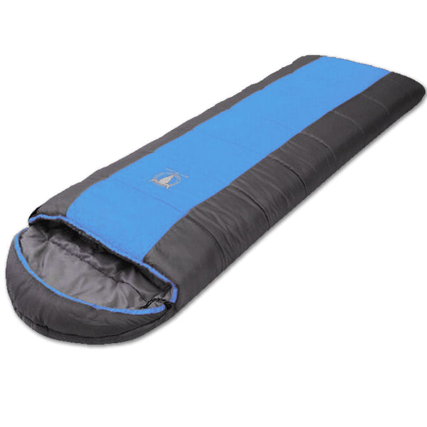 Outdoor Camping Envelope Sleeping Bag Thermal Tent Hiking Winter Single 15C Blue Sleeping Bags