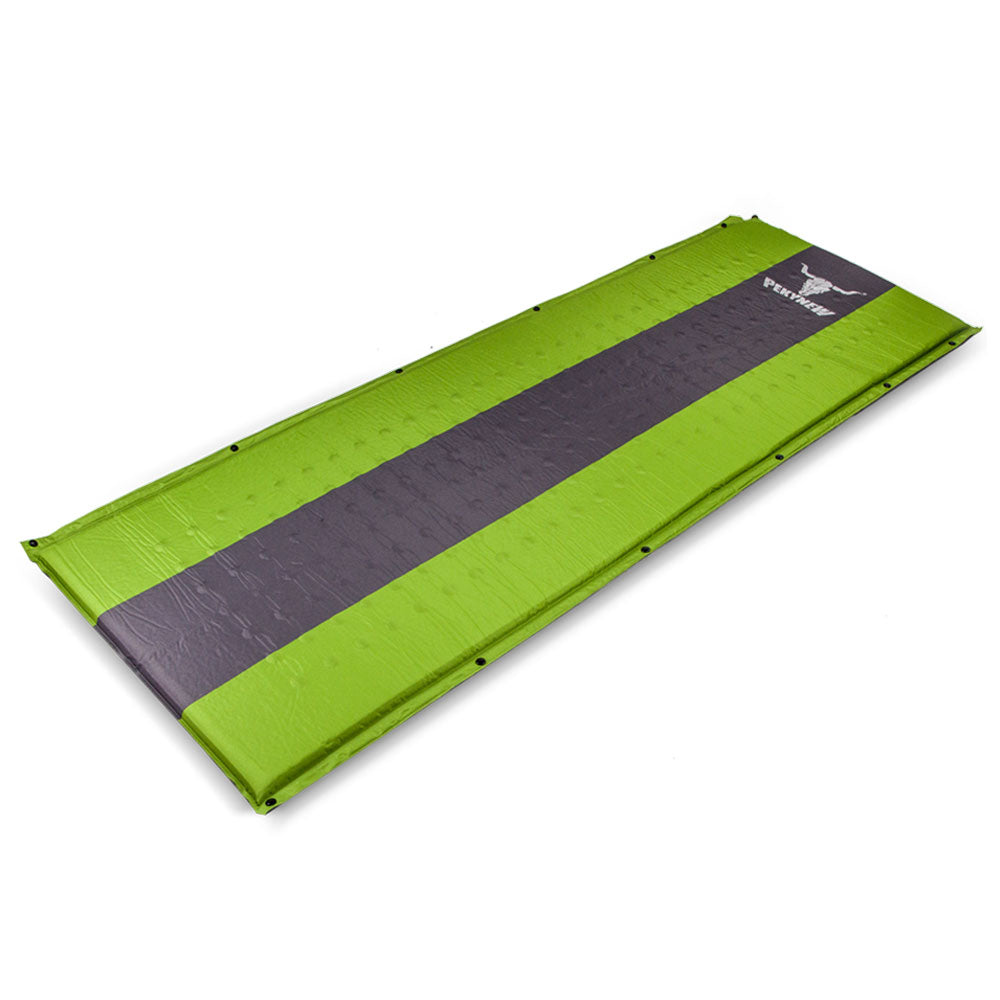 Self Inflating Mattress Sleeping Mat Air Bed Camping Camp Hiking Joinable Single Green Sleeping Mats