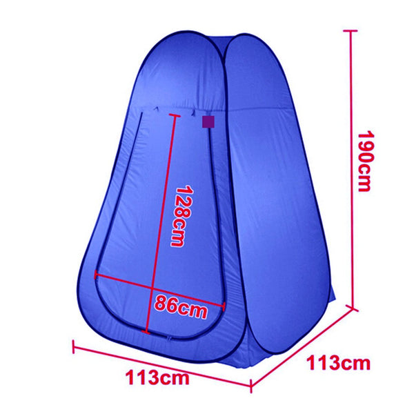 Pop Upportable Privacy Shower Room Tent & 20L Outdoor Camping Water Bag Camp Set Blue Portable Showers & Accessories