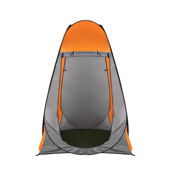 Pop Up Portable Privacy Shower Room Tent &20L Outdoor Camping Water Bag Camp Set Orange Tents
