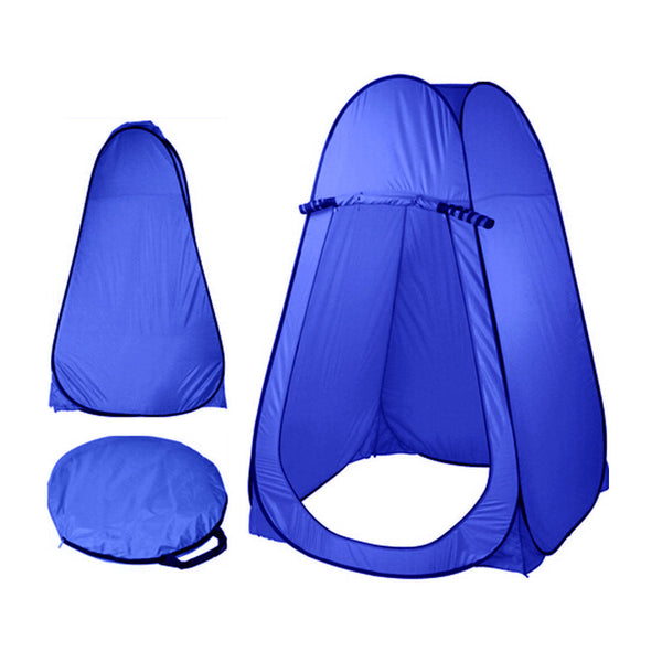 Pop Up Camping Shower Toilet Tent Outdoor Privacy Portable Change Room Shelter Blue Tents
